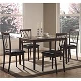 5PC TABLE/CHAIR SET,WITH MDF VNR TBL TOP,L.WENGE