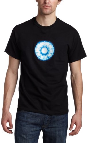 Mad Engine Young Men’s Heart Core Iron Man T-Shirt,Black,Medium