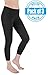 Sexy Basics Womens 3 Pack Stretch Cotton Capri Lace Legging Tights