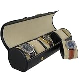 Orbita Verona 5 Watch Black Leather Collectors Roll Case