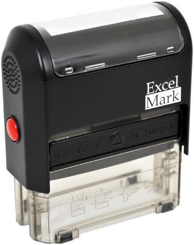 Custom 5 Line Self-Inking Stamp With Red Ink (A2359SRed)
