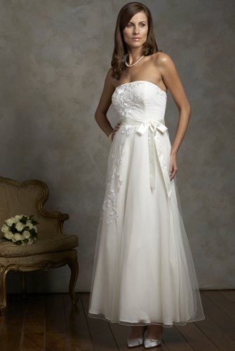 Autograph Occasions Embroidered Mesh Wedding Dress clothing