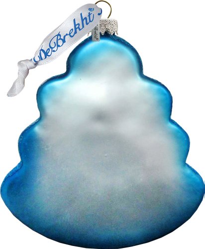 Lot of 50 Large Custom Ornaments - Glass - Blue Christmas Tree Ornament - Customized and Personalized Art - Hand Painted