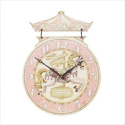 Timeworks SCCH17 Carousel Horse Wall Clock