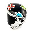 Black With Multi-Color Designo Marquise Ring