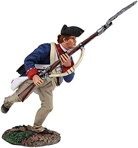 W. Britain 16022 Continental Line, First American Regiment Charging with Bayonet No.1, 1777-1787