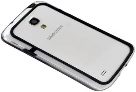 Xcessor Classic Bumper Case for Samsung Galaxy S4 Mini i9190. Rubber & Plastic. Black / Transparent