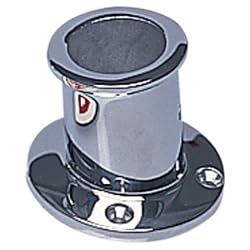 3/4 Chrome/Brass Flag Pole Socket