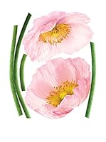 Ambiance Live Vinilo Decorativo Pink poppy flowers Multicolor