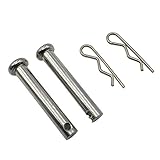 [AW-Net] ステンレス スナップピン 丸頭ピン Rピン 8x50mm 2本入り