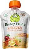 Buddy Fruits Blended Fruit and Veggies, Apple, Carrot and Orange, 5.2 Pound (Pack of 14)
