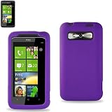 Silicone Case 01 HTC trophy/spark/T8686 Purple with Screen Protector