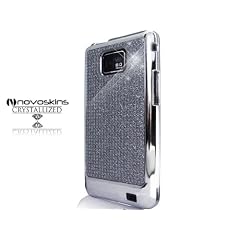 Samsung Galaxy S 2 II i9100 Novoskins Silver Crystal Chic Chom Luxe Hard Case