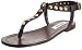 Steve Madden Women's Virrtue Thong Sandal,Black Leather,7 M US