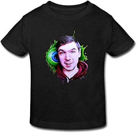 BOAO Baby Toddler Jacksepticeye Boys/Girls T-shirt Age 2-6 Black 2 Toddler