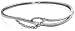 14k White Gold Diamond Journey Bangle Bracelet (1/3 cttw, H-I Color, I1 Clarity)