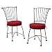 Home Piazza Wrought Irong Bistro Chairs – Set of 2