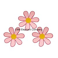 Pink Daisy Baby Quilt Clips