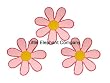 Pink Daisy Baby Quilt Clips