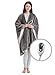 Beautyrest Ultra Soft Sherpa Berber Fleece Electric Poncho Wrap Blanket Heated Throw with Auto Shutoff, 50