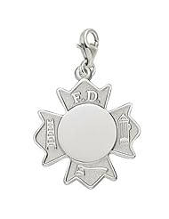 Rembrandt Charms Firefighter Charm with Lobster Clasp