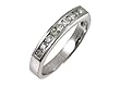 9ct White Gold Diamond Channel Set Eternity Ladies Ring