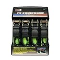 Grip 4 Piece 1-Inch x 15-Foot Ratchet Tie Down Set