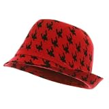 Knit Short Brim Fedora Hat - Red W19S36E