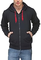Scott International Men's Premium Cotton Blend Hoodie Sweatshirt With Zip - Navy Blue - 1.1_Sslz9_M(1968116031)