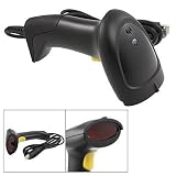Wired Handheld USB Automatic Laser Barcode Scanner Reader With USB Cable (Black)