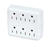 Cords, Wires & Accessories: Maxxima MEW-6 6 Outlet Grounded Adaptor Plug