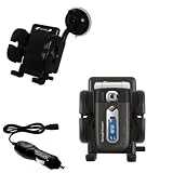 Sony Ericsson z558c Flexible Auto Windshield Holder with Car Charger - Uses Gomadic TipExchange