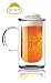 Sun's Tea(Tm) 20oz Ultra Clear Strong Double Wall Insulated Glass Mug With Big Handle for Beer/Iced Tea/Soda