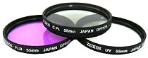 Zeikos ZE-FLK55 55mm Multi-Coated 3 Piece Filter Kit (UV-CPL-FLD)