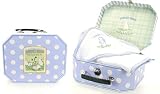 Michel Design Works Snuggle Bunny Suitcase Hooded Towel & Wash Mitt Set, Blue