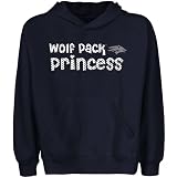 NCAA Nevada Wolf Pack Youth Princess Pullover Hoodie - Navy Blue