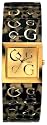 Guess - W11001L1 - Montre Femme - Quartz Analogique - Manchette - Bracelet Rigide en R&eacute;sine Marron