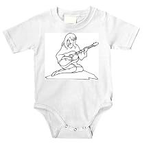 Onesie with "black and white", instrument, musical