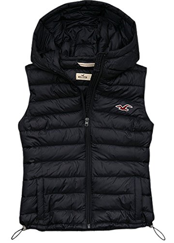 (ホリスター) Hollister Co. レディース ジャケット アウター フード付き ダウンベスト(down vest) 中綿ベスト [並行輸入品]