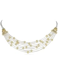 Napier "Classics" Two-Tone Multi-Row Frontal Necklace