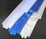 Satin Black Dress Opera Gloves