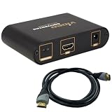 Computer PC VGA Video + 3.5mm Audio to 1080P HDMI HDTV Converter Adapters Box w/1pcs HDMI M to M cable