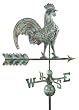 25" Luxury Blue Verde Bold Rooster Weathervane