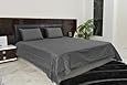 Expanded Queen Sheet Set 800 Thread Count 100% Egyptian Cotton 21 inches EXTRA DEEP POCKET Elephant Grey Solid