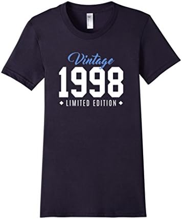 Women's 18th Birthday Gift Vintage 1998 Limited Edition Blue Fitted Small Navy