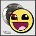 Watchmen Internet Meme Smiley Pin, Button Badge ~ 1.25 in Diameter