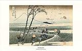 Katsushika Hokusai (Caught by Ejiri Wind) Framed Art Poster Print - 24