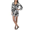 Go International® Deep Vee Dress - Peacock Feather