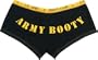 Womens Black "Army Booty" Shorts