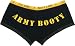 Women's Black "Army Booty" Shorts Underwear-L